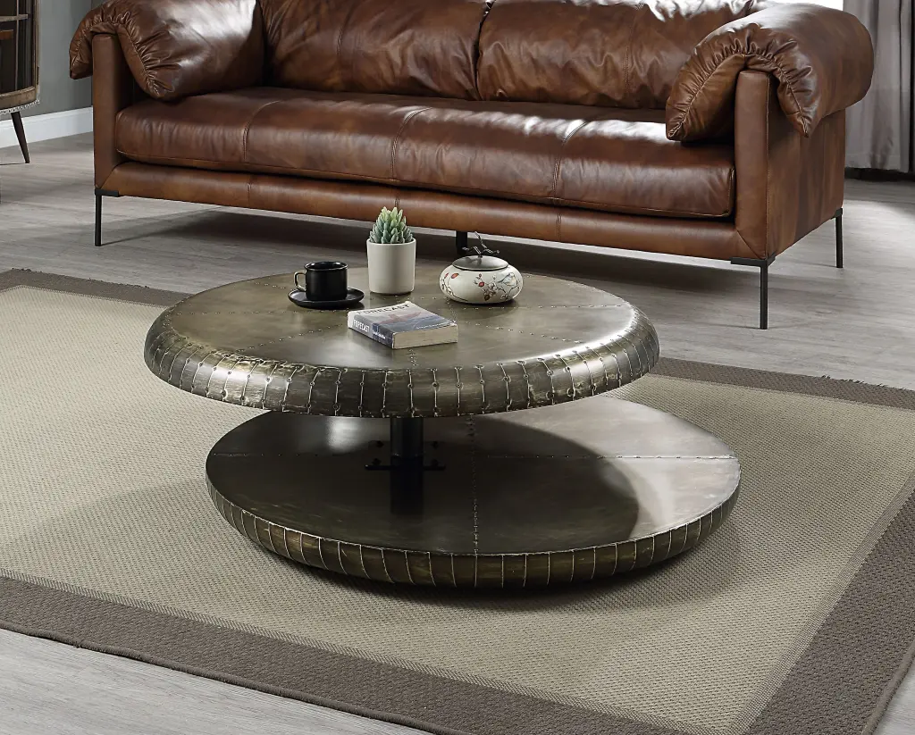 Brancaster Coffee Table Bronze Aluminum Finish acme onsite store