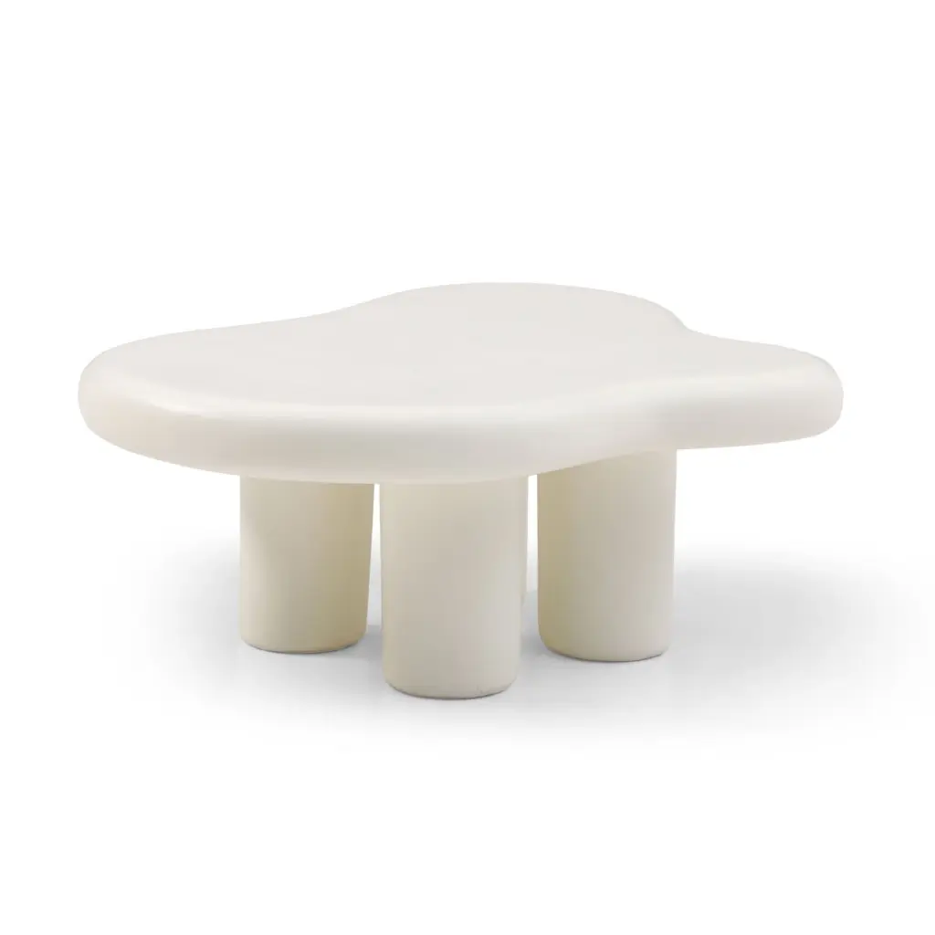 Cute Cloud Coffee Table Living Room Cream 35.43 Inches ANTFURN