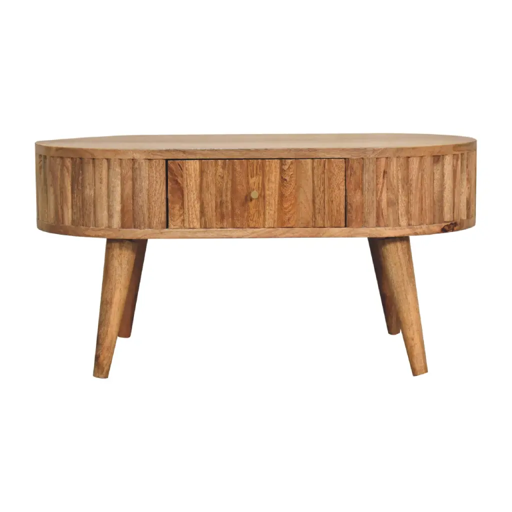 Stripe Coffee Table Oak Solid Timber Living Room Furniture artisan furniture