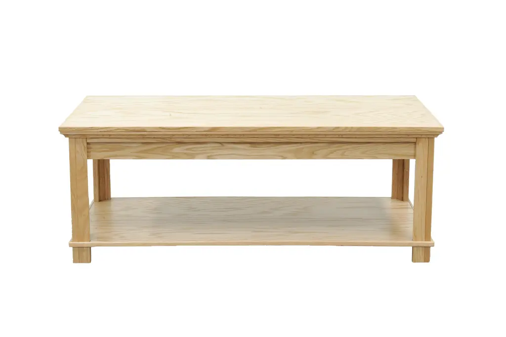 Topanga 48 Inch Coffee Table No Assembly Required Natural Finish bridgevine home