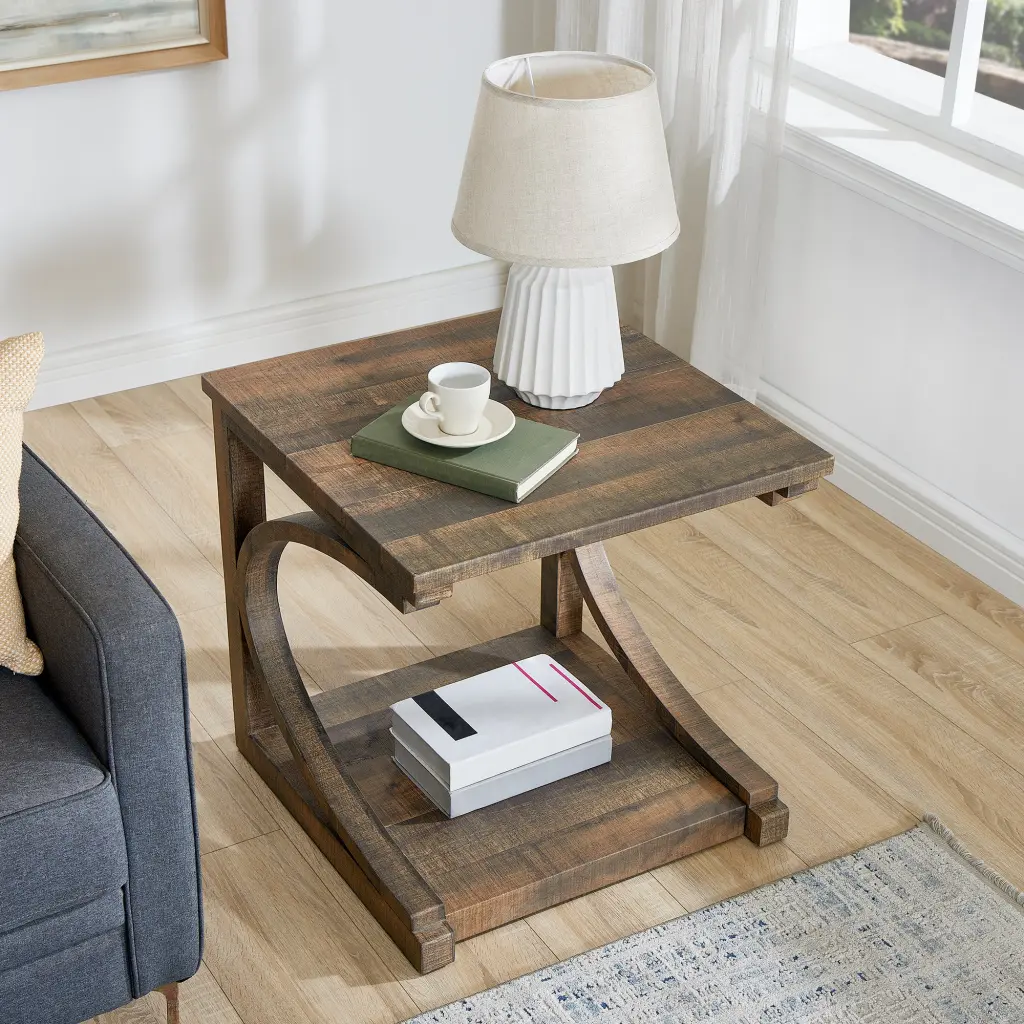One Kind Coffee Table Solid Wood 23.8 Inch Modern Design chuangyuan wood industry