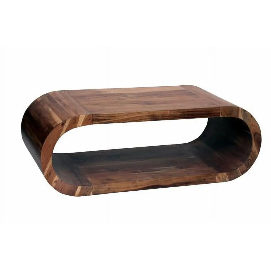 Crestview Collection CVFNR873 Infinity Cocktail Table Brown
