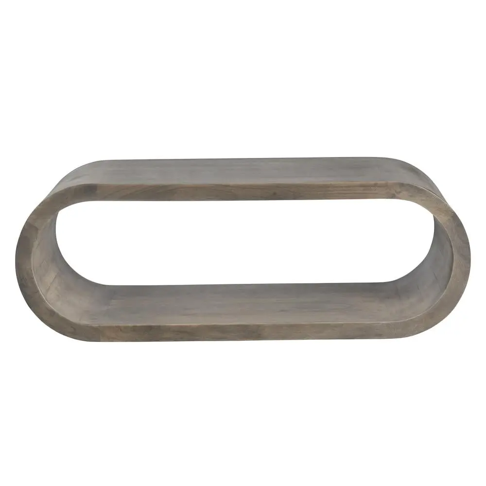 Crestview Collection Infinity Cocktail Table Brown Grey Wood