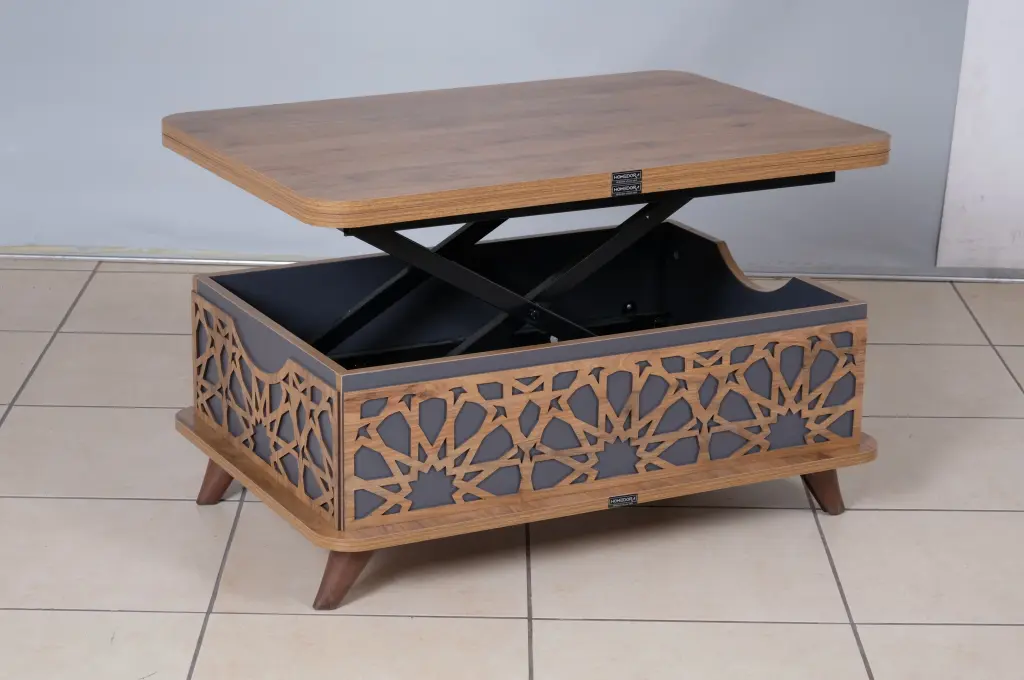 Rio Intelligent Coffee Table Living Room Adjustable Height Coffee Table furnia