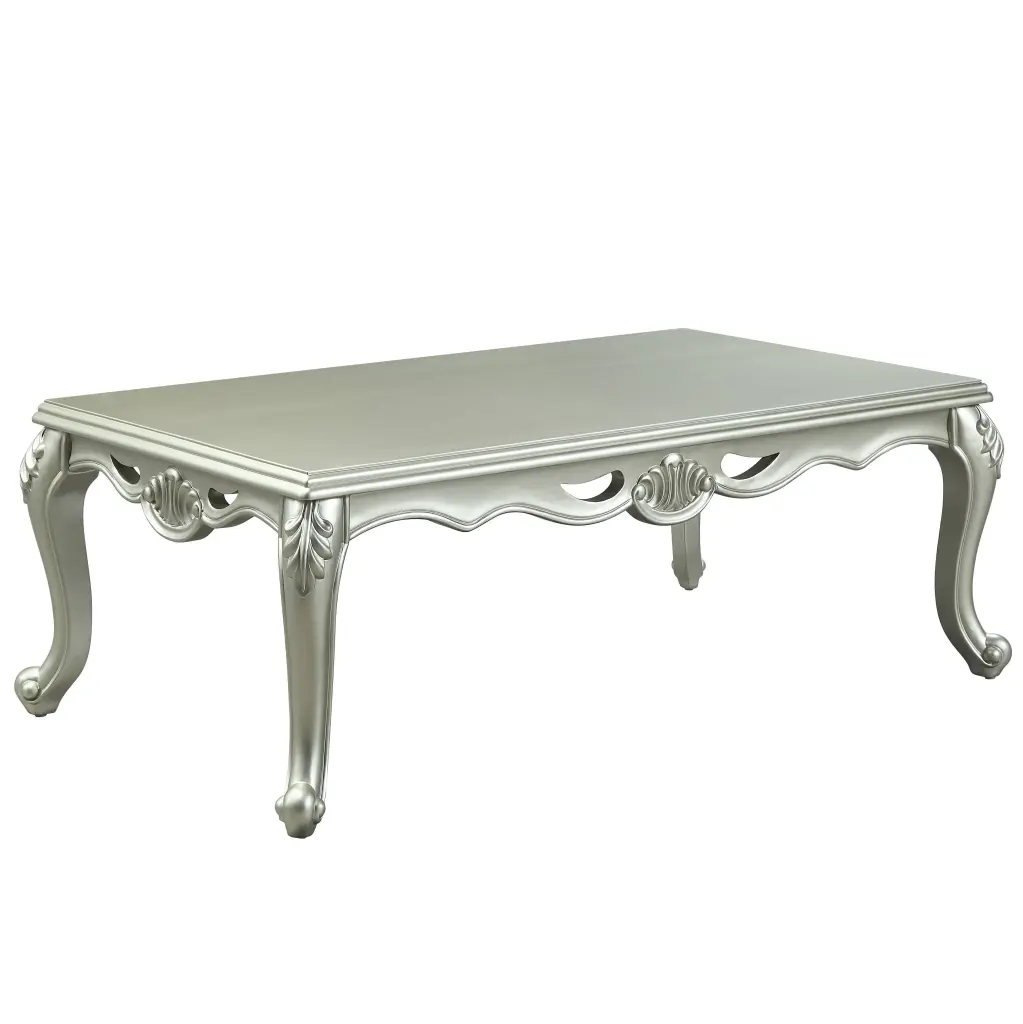 Champagne Coffee Table Rectangular Solid Wood Primary Living Space furniture max