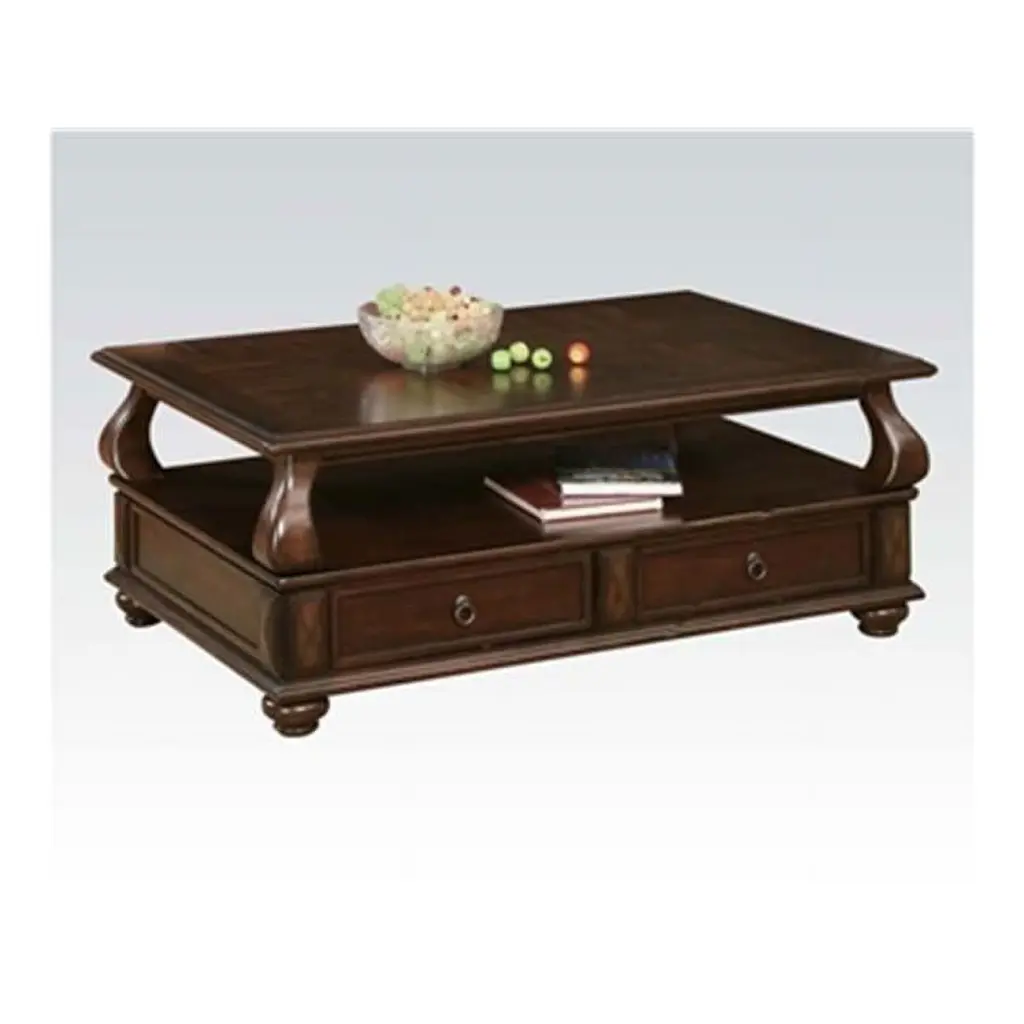 Amado Espresso Coffee Table Modern Living Room Furniture FurnOrama