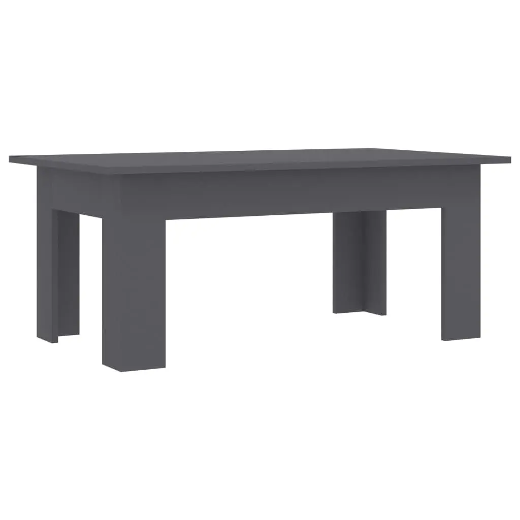 Gray Engineered Wood Coffee Table 39.4x23.6x16.5 Inches