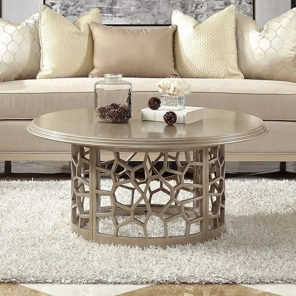 HD-8913CHAM Coffee Table Modern Living Room Furniture Homey