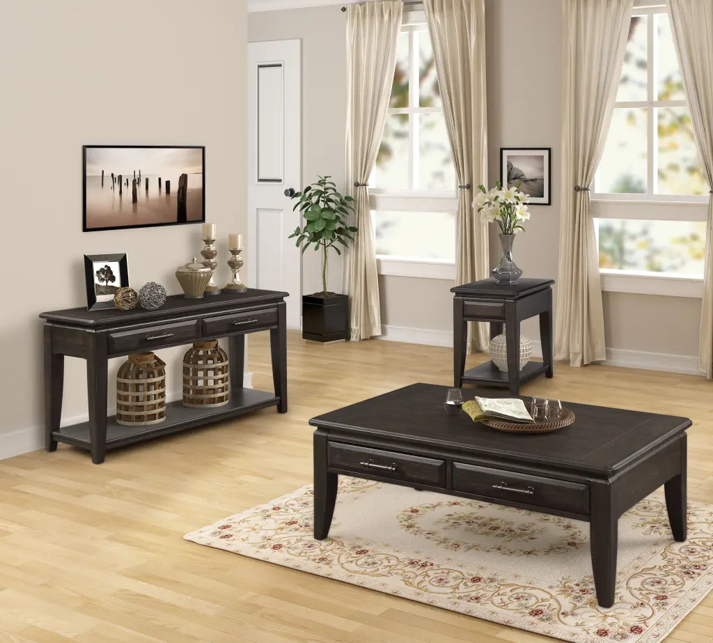 Mahogany Traditional Cocktail Table Storage Solid Wood MDF ihomefurnishings