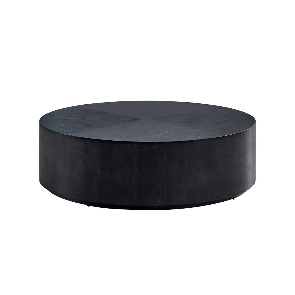 35.43 Inch Modern Round MDF Coffee Table Living Room justone