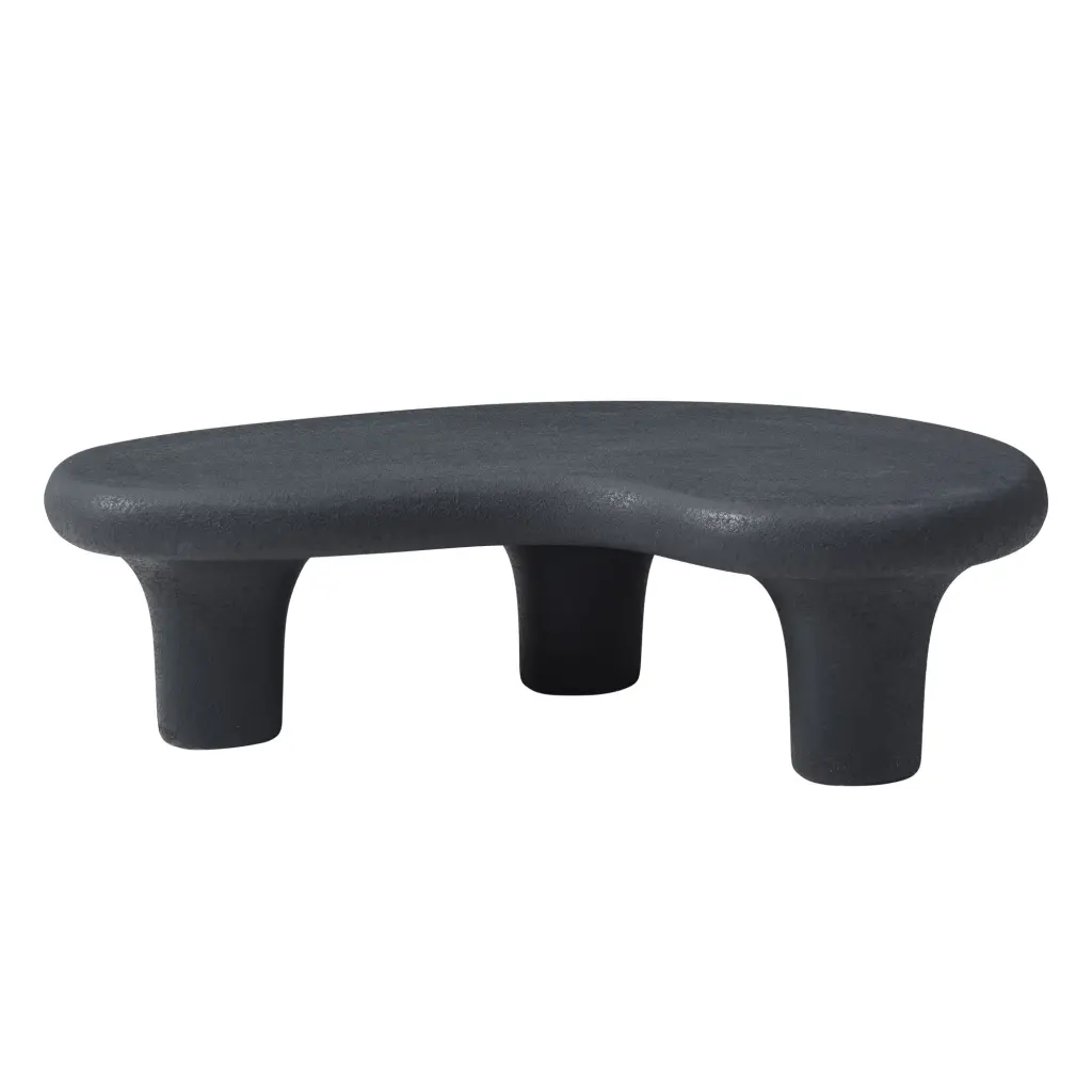 47.24" Fiberglass Cloud Coffee Table Living Room Vintage Style justone