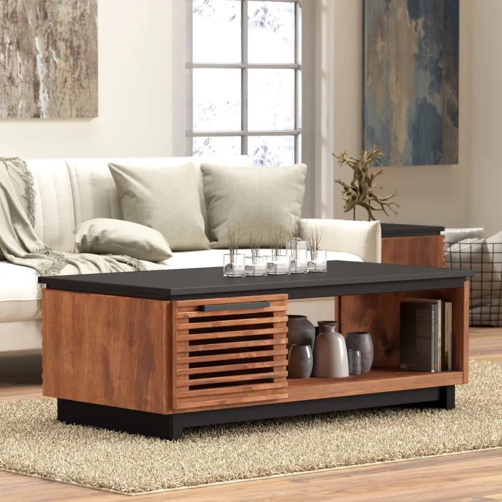 Miekor Furniture Bridgevine Home Graceland 47 Inch Black Coffee Table