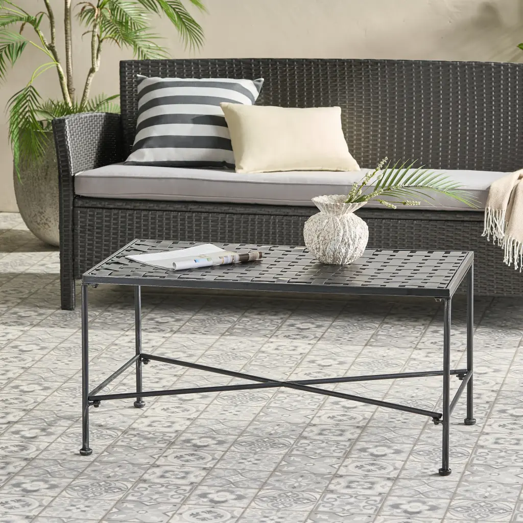 Luna Black Ferrous Metal Coffee Table nh-lapalma