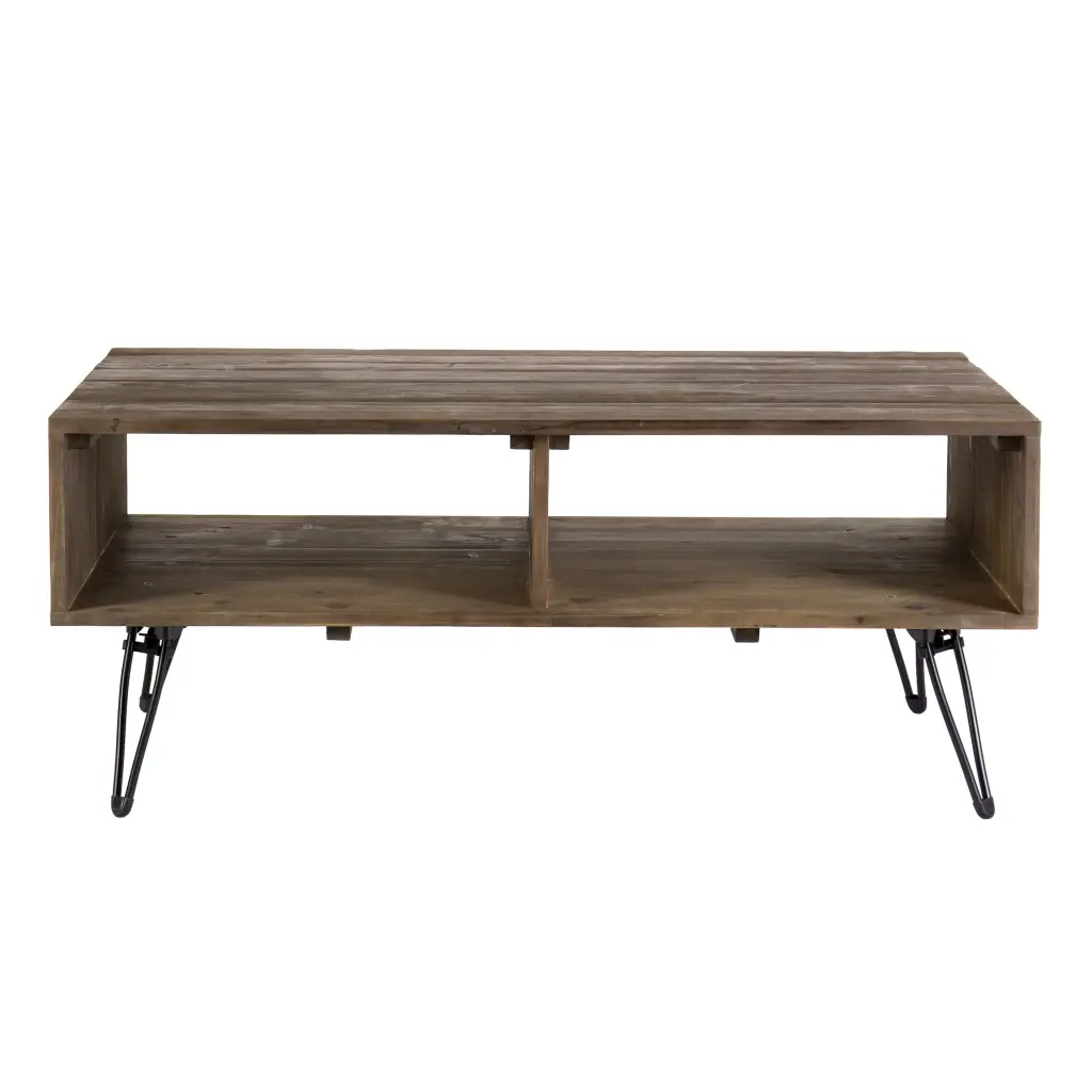Betsy 42 Inch Reclaimed Timber Rectangle Farmhouse Coffee Table Storage royal hampton
