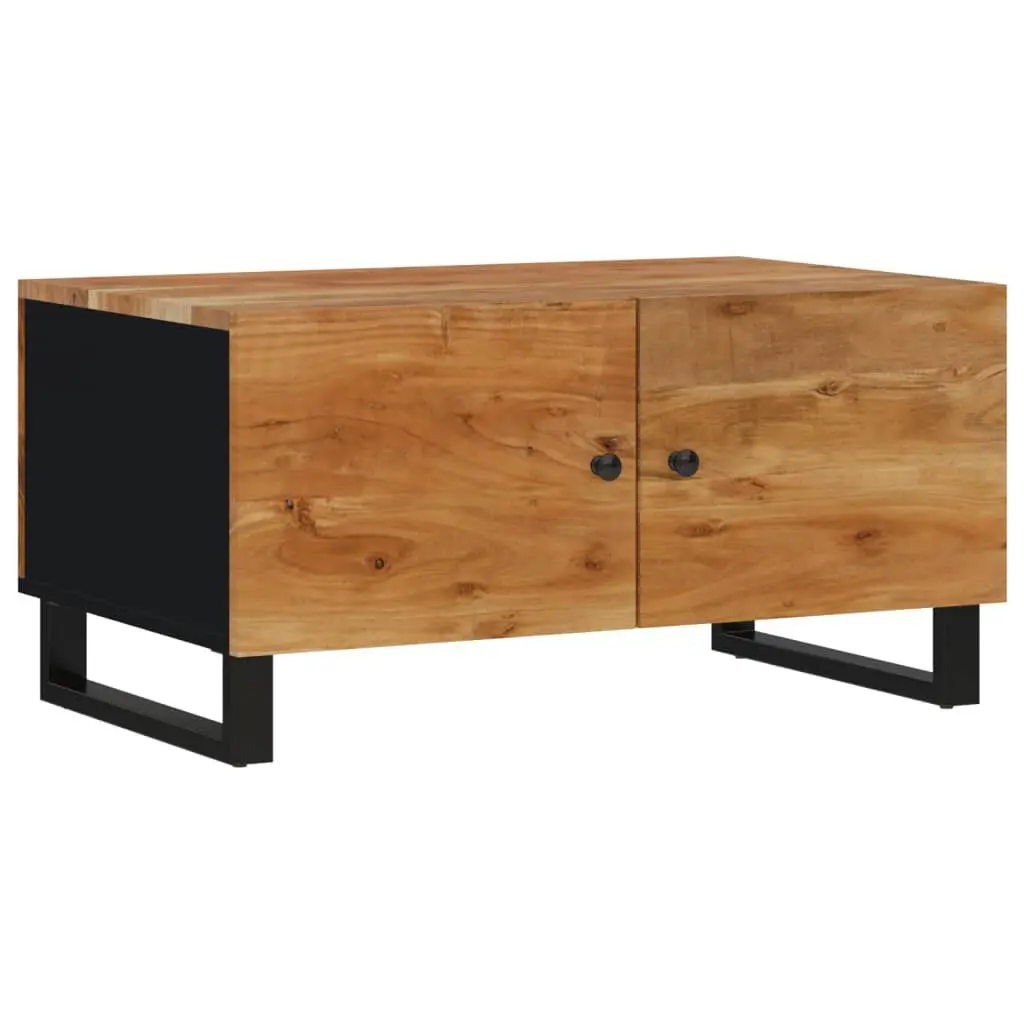 Solid Wood Acacia Coffee Table 31.5x19.7x15.7 Inches Engineered Wood Base
