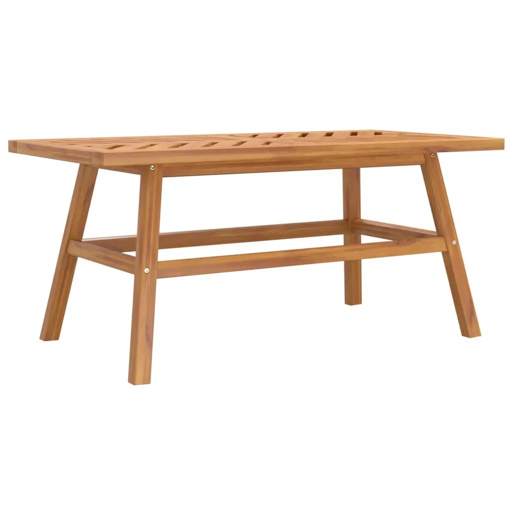 Solid Wood Acacia Coffee Table 39.4x19.7x17.7 Inches Modern Style