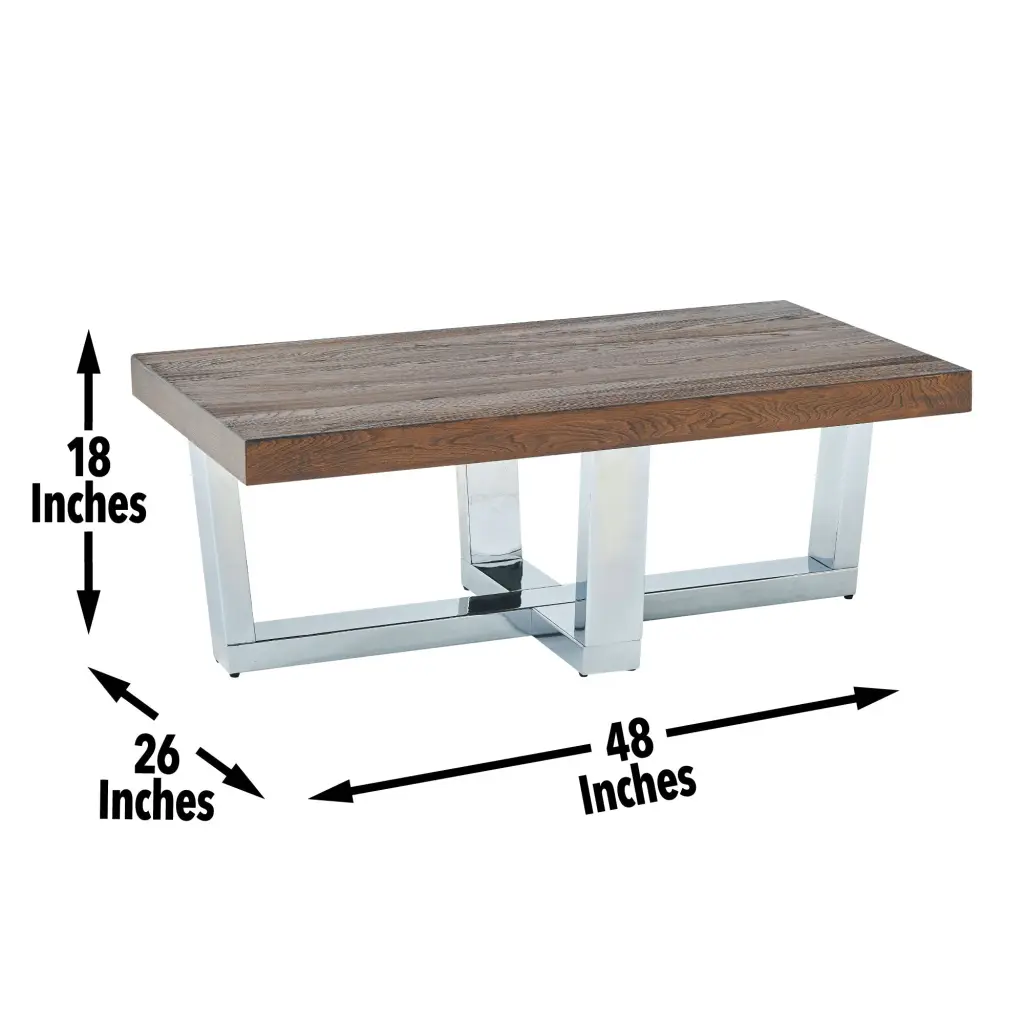 Laredo Coffee Table Brown Brown Timber Living Room Table steve silver furniture