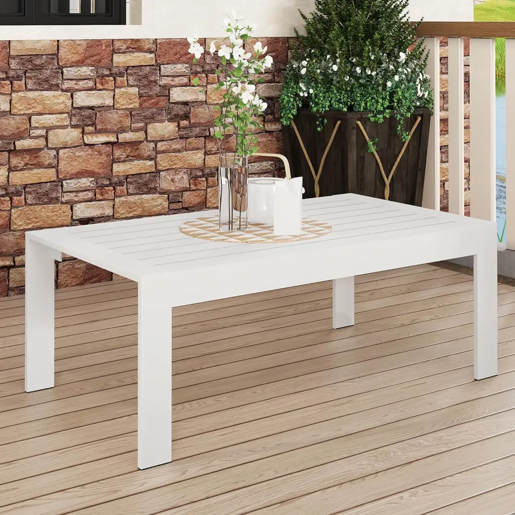 All Weather Light Metal Outdoor Coffee Table Modern Coffee Table Outdoors tradeber