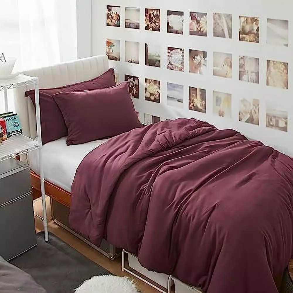 HVSDIMO Dorm Haul Cozy College Comforter Set Twin XL Bedding Orchid Petal