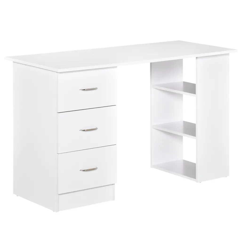 Homcom 47 Inch Modern Computer Desk Bookcase Writing Table aosom business