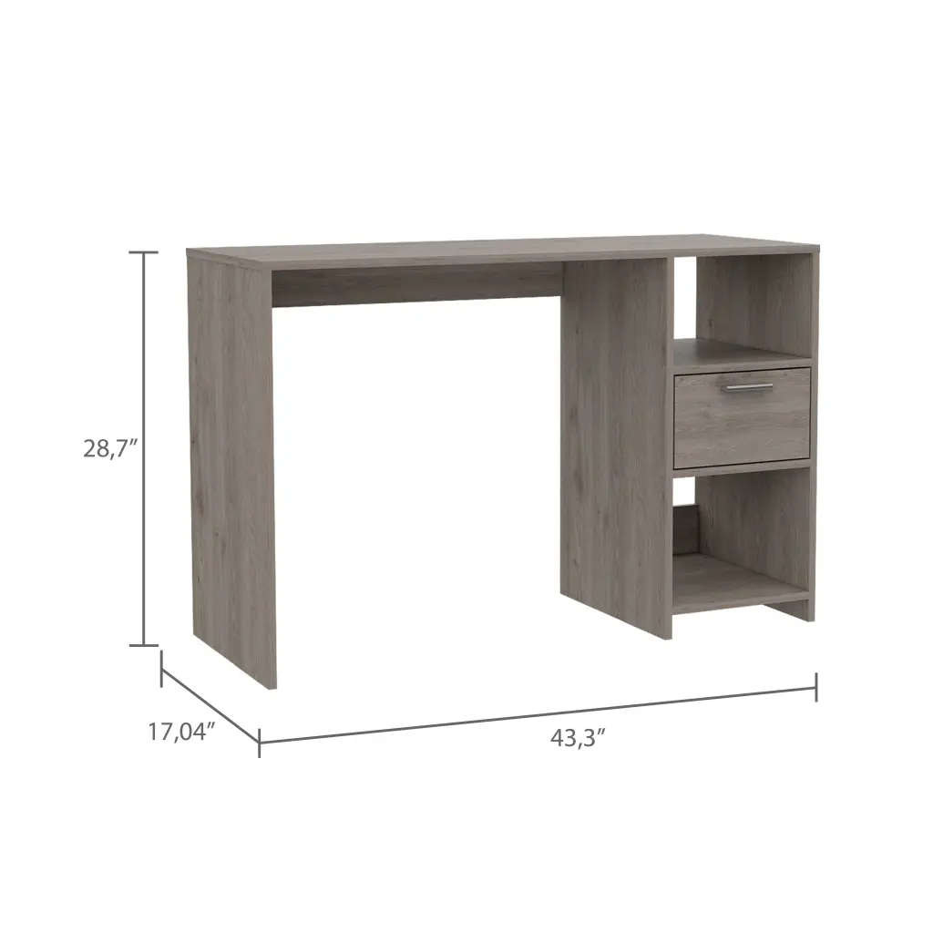 Arlington Computer Desk 2 Open Storage Shelves And Drawer Home Office Desk fm furniture