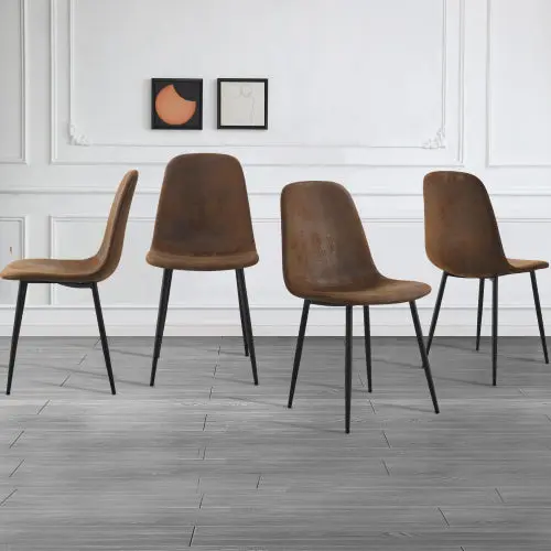 X DM B0501A Black Brown MDF Modern Compact Desk Small Spaces w2827