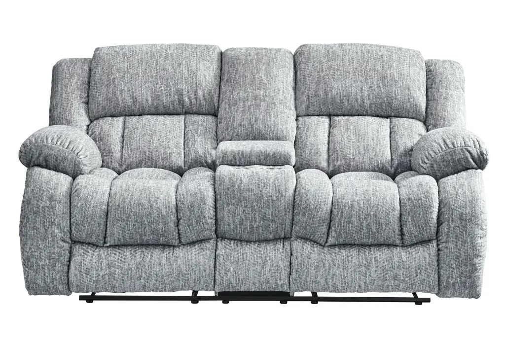 Stonic Grey Console Reclining Seat Gray Fabric Living Room Chair luxe modern furniture