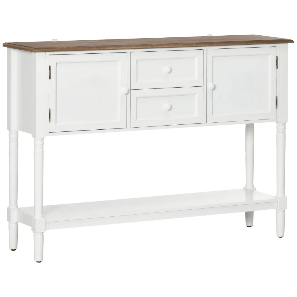 Vintage Console Table 2 Drawers Entryway Hallway Storage Cabinet aosom business