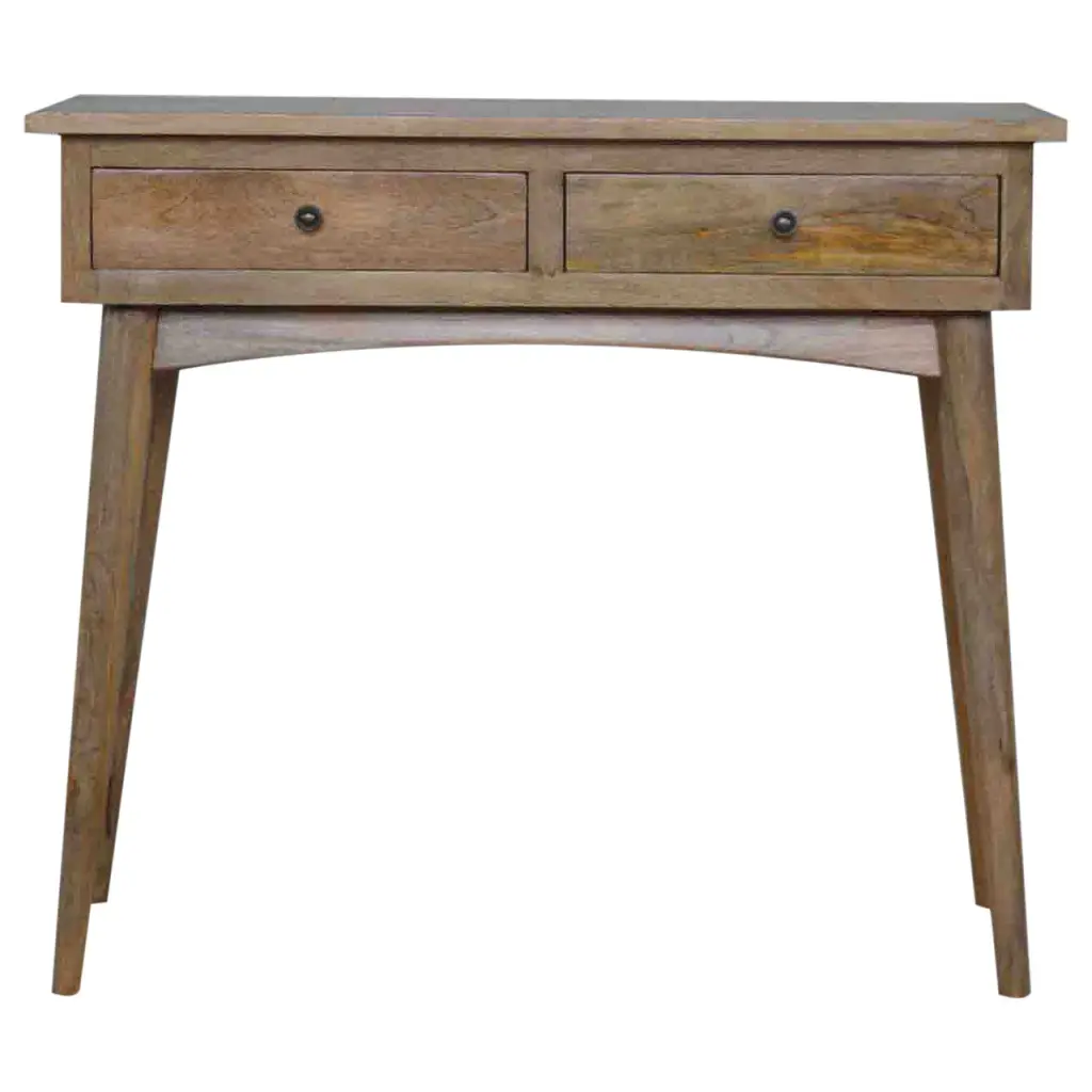 Hallway 2 Drawer Console Table Solid Oak Timber artisan furniture