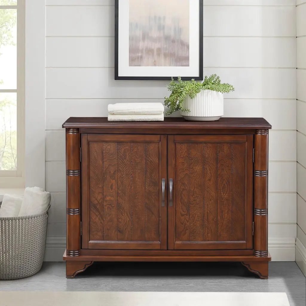 40 Inch Console Table Storage Shelf Retro Entryway Table Adjustable power growth furniture