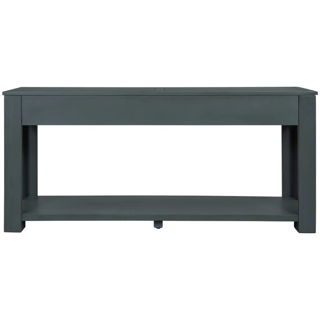 Console Table Sofa Table Storage Drawers and Bottom Shelf Entryway trexm