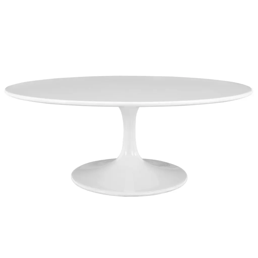 Modern Contemporary Living Room 42 Inches Coffee Table White Modà