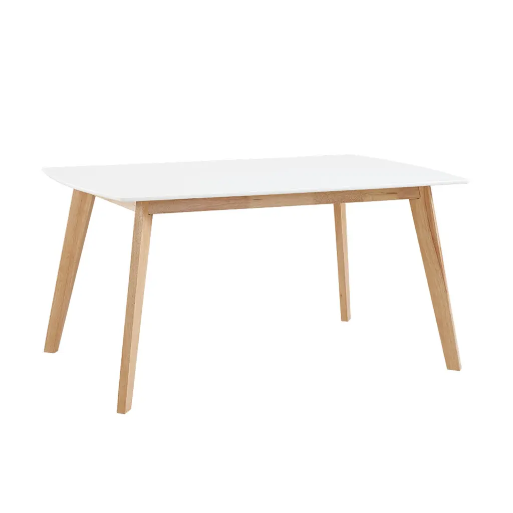 Contemporary Solid Timber Two Tone White Dining Table Modern Homes walker edison