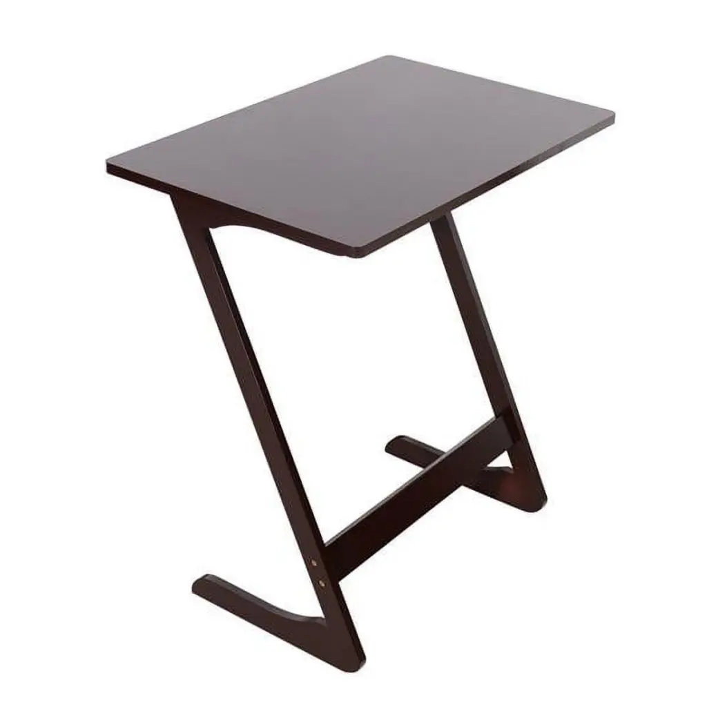 Wulawindy Brown Sofa Table Z-Shaped Coffee Table Snack Table 23.62 X 15.75 X 25.59 Inches