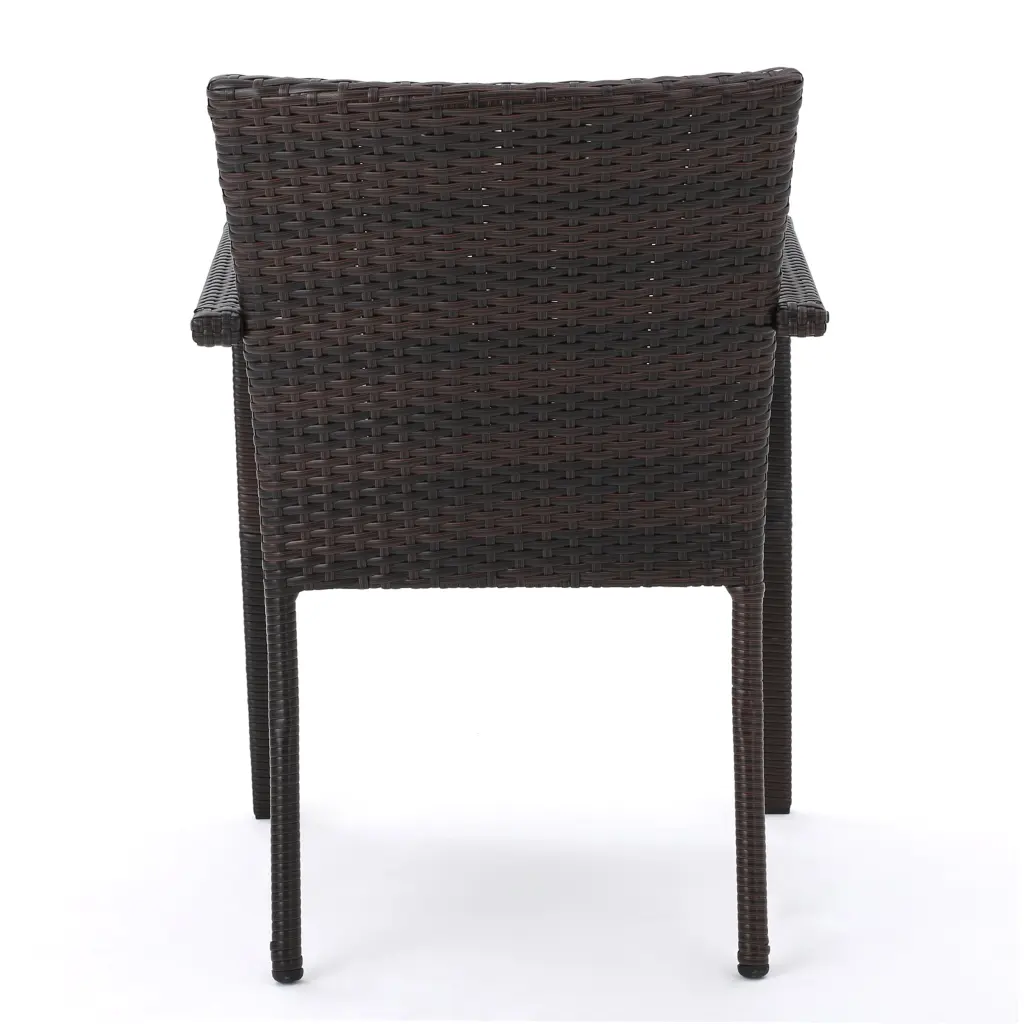 Cancun 4 Piece Chat Set Multi PE Rattan Iron and Waterproof Fabric nh-kisa