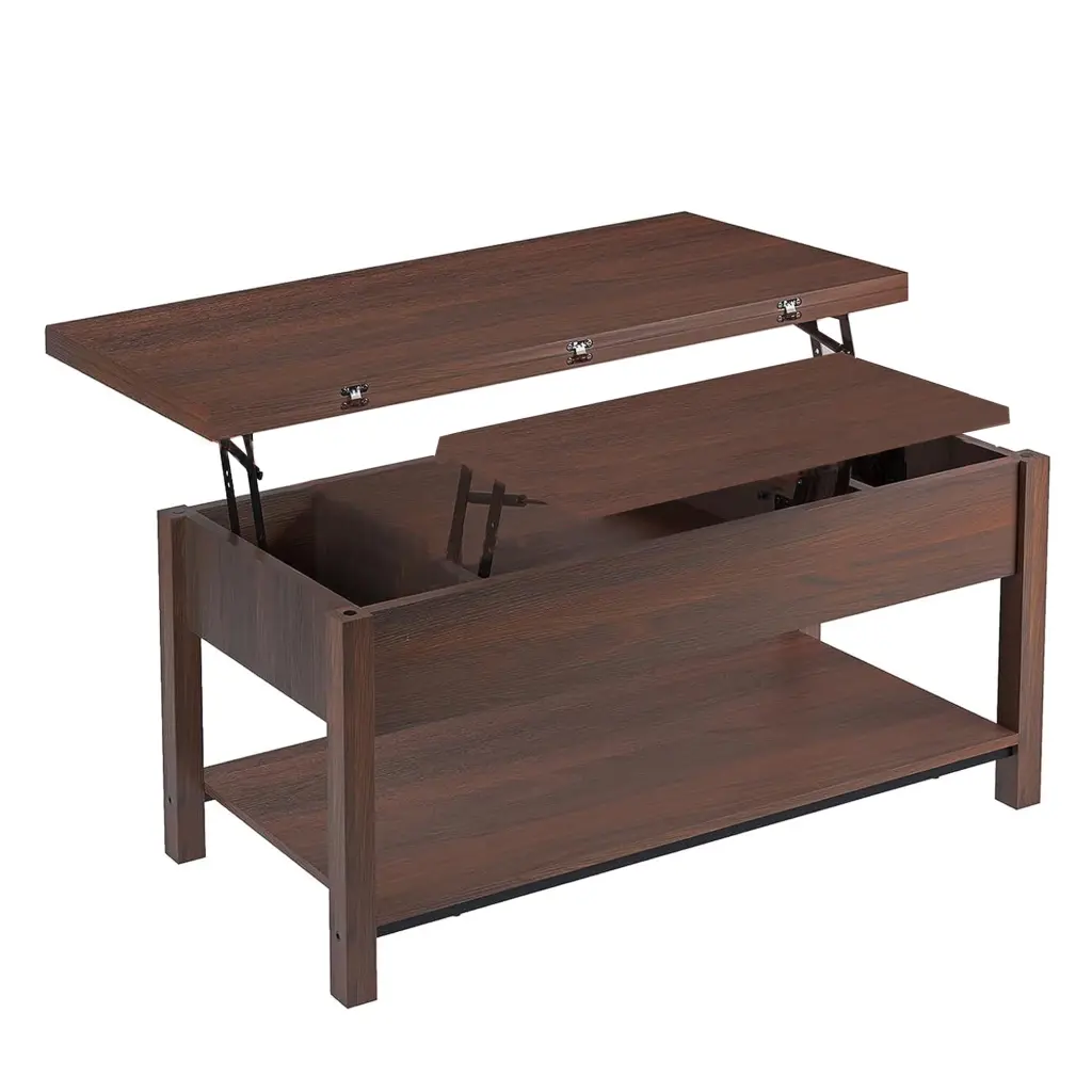 FABATO 4 1 Lift Top Convertible Coffee Table Storage Espresso