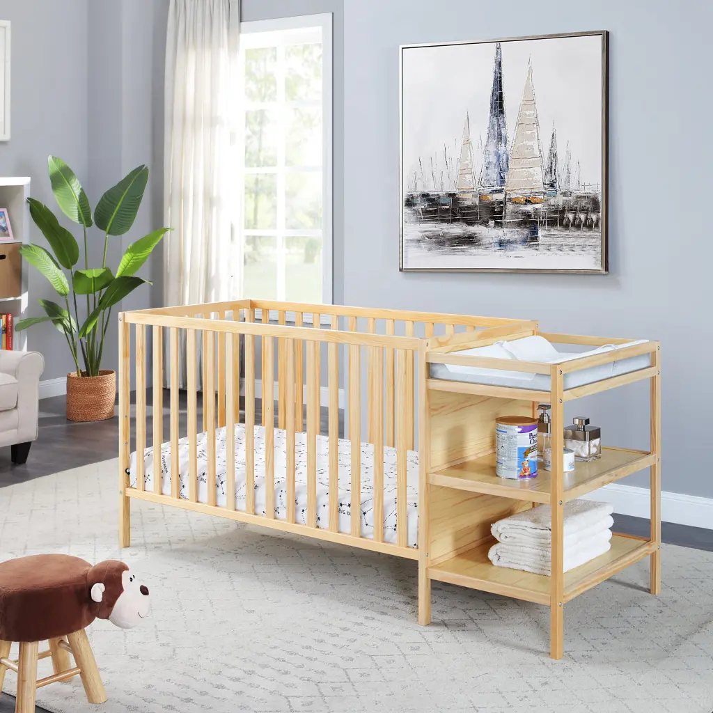 Palmer 3 1 Convertible Crib And Transformer Bundle Natural simple living