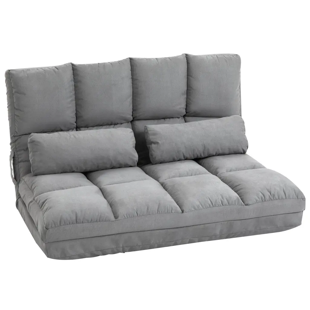 Homcom Convertible Floor Sofa Chair Folding Couch Bed Guest Chaise Lounge aosom business