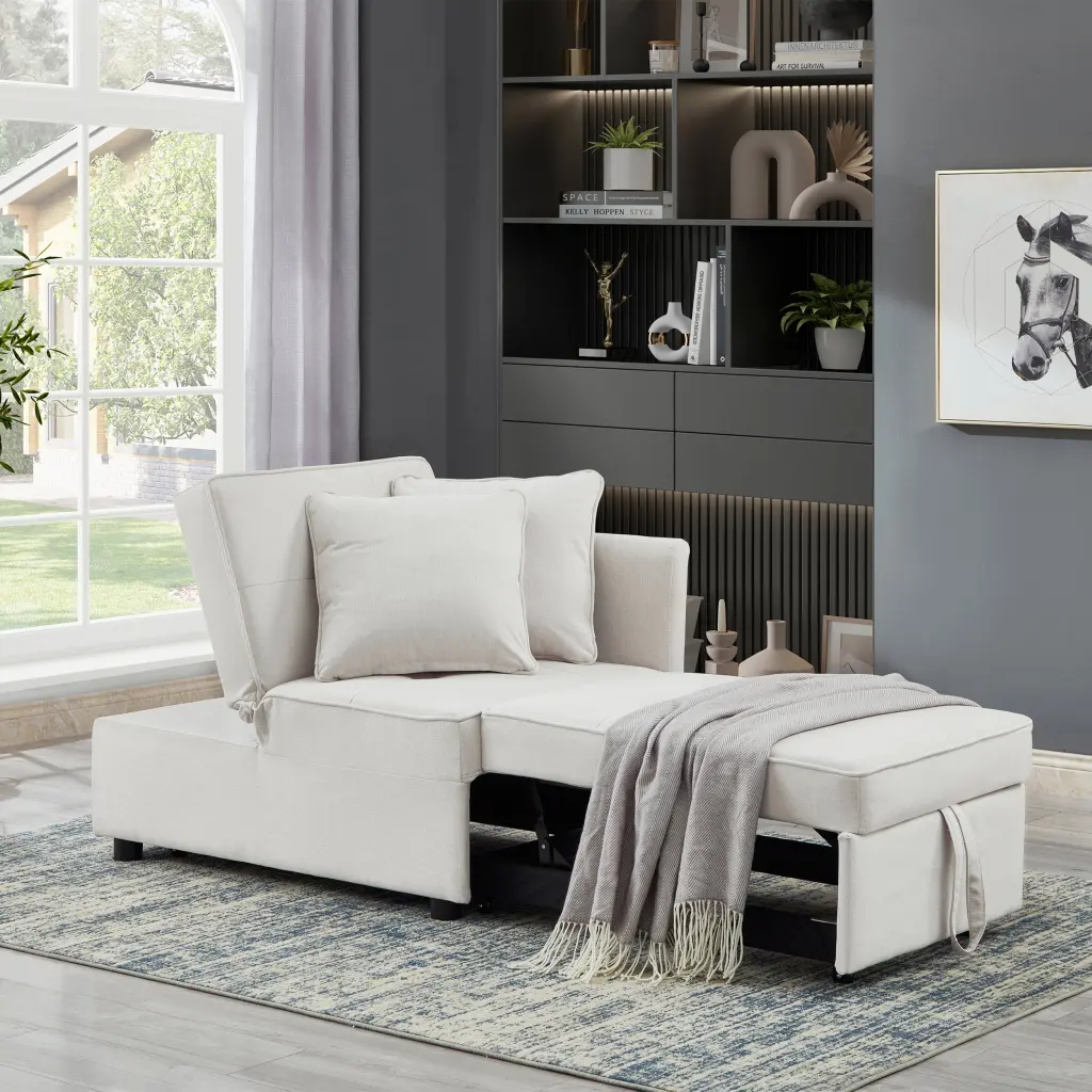 Chair Bed 4 1 Convertible Recliner Couch Sleeper Sofa Bed Robust Frame hdf store