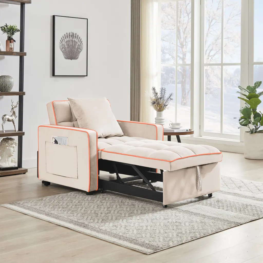 Three One Sofa Bed Chair Folding Sofa Bed Adjustable Back Into Sofa Or Bed mxi