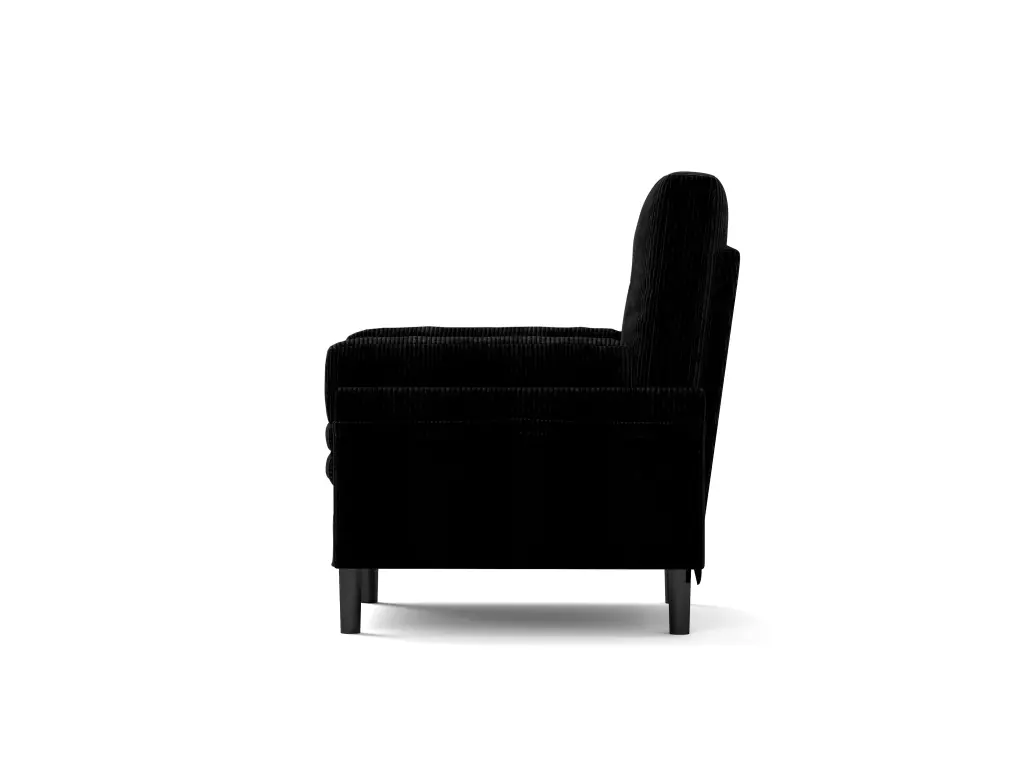 Black Multi Practical Adjustable Sofa Convertible Lounge Chair and Guest Bed rnb