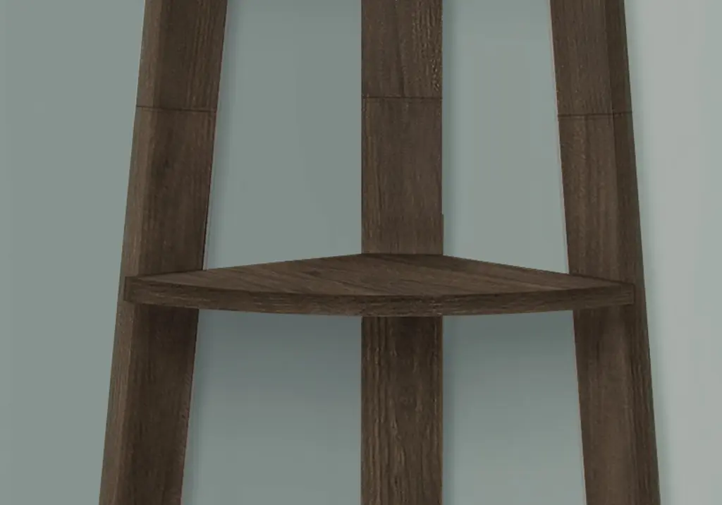 5 Tier Bookshelf Bookcase Etagere Corner 72 Inch Height Office Bedroom Storage 8th street living