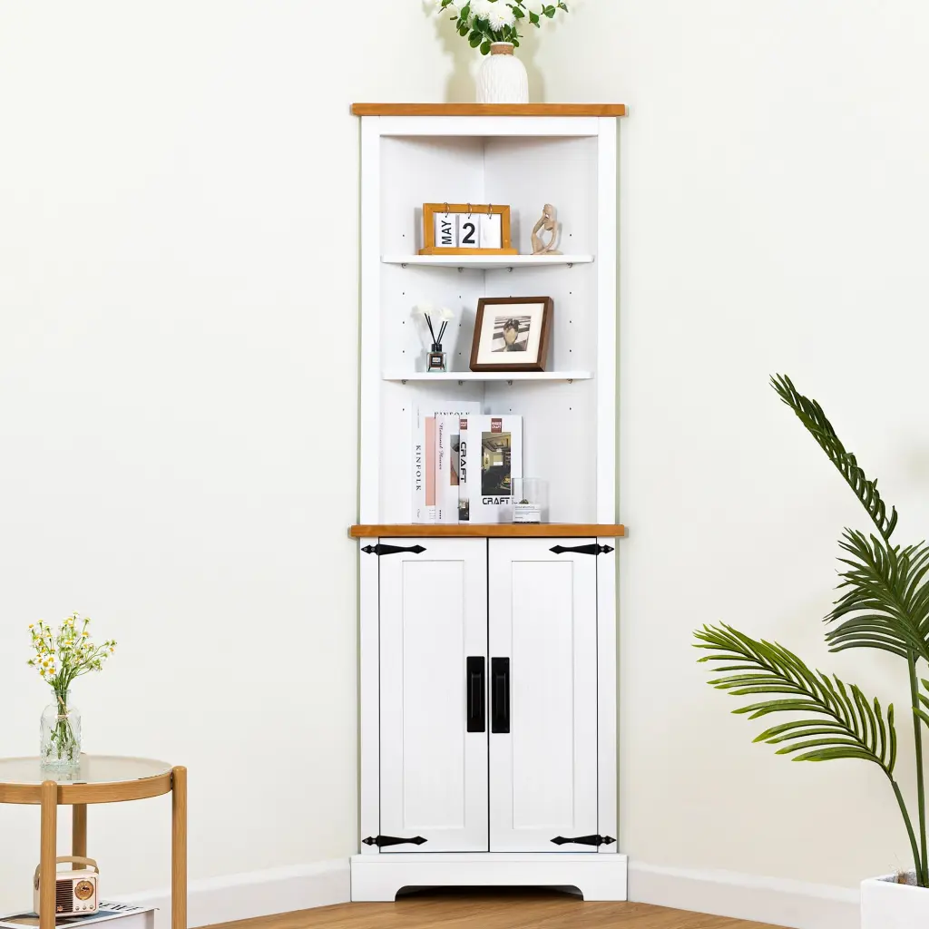 Corner Cabinet Dresser Bar Cabinet Bathroom Storage jxy furniture