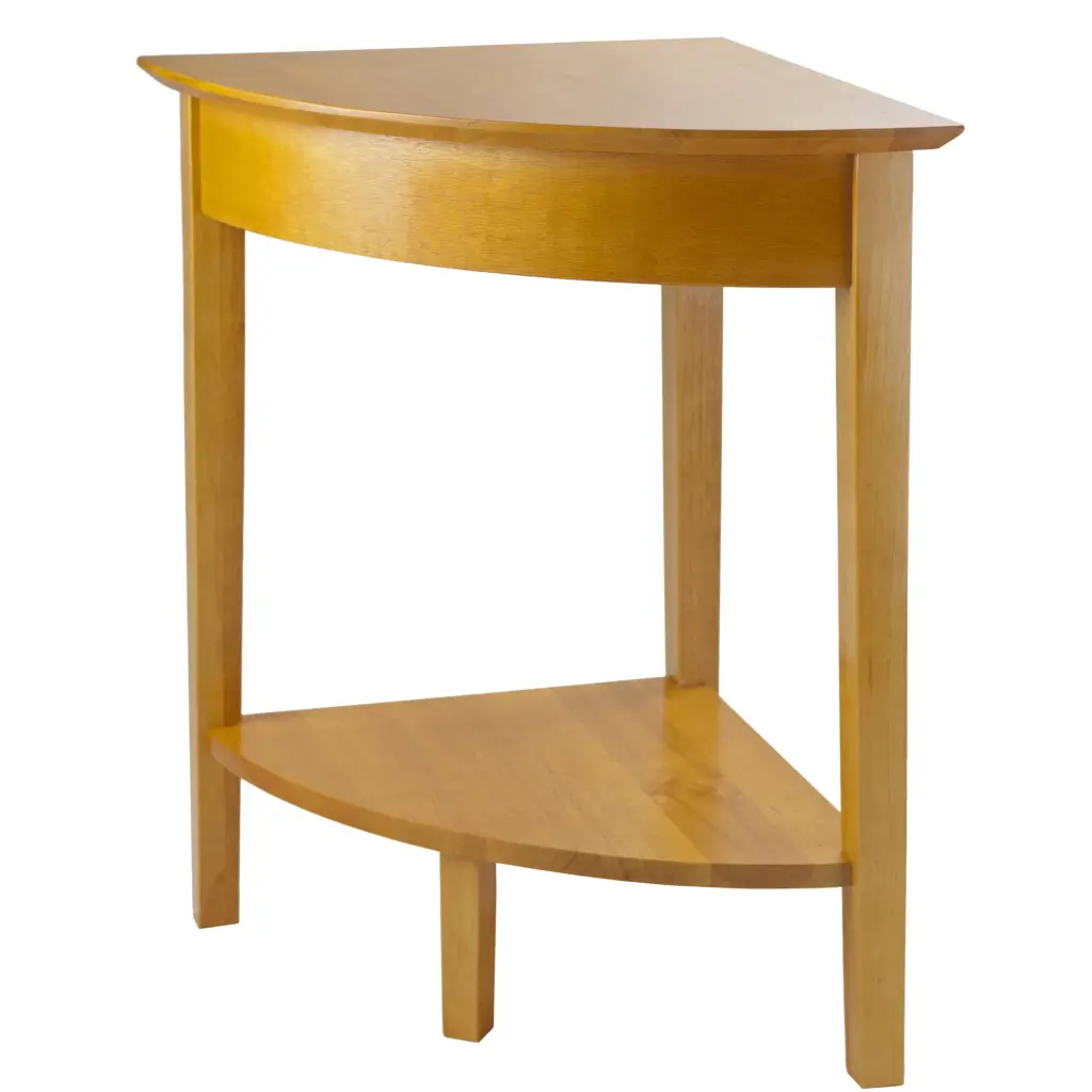 Winsome Wood Studio Home Office Corner Table Honey Finish