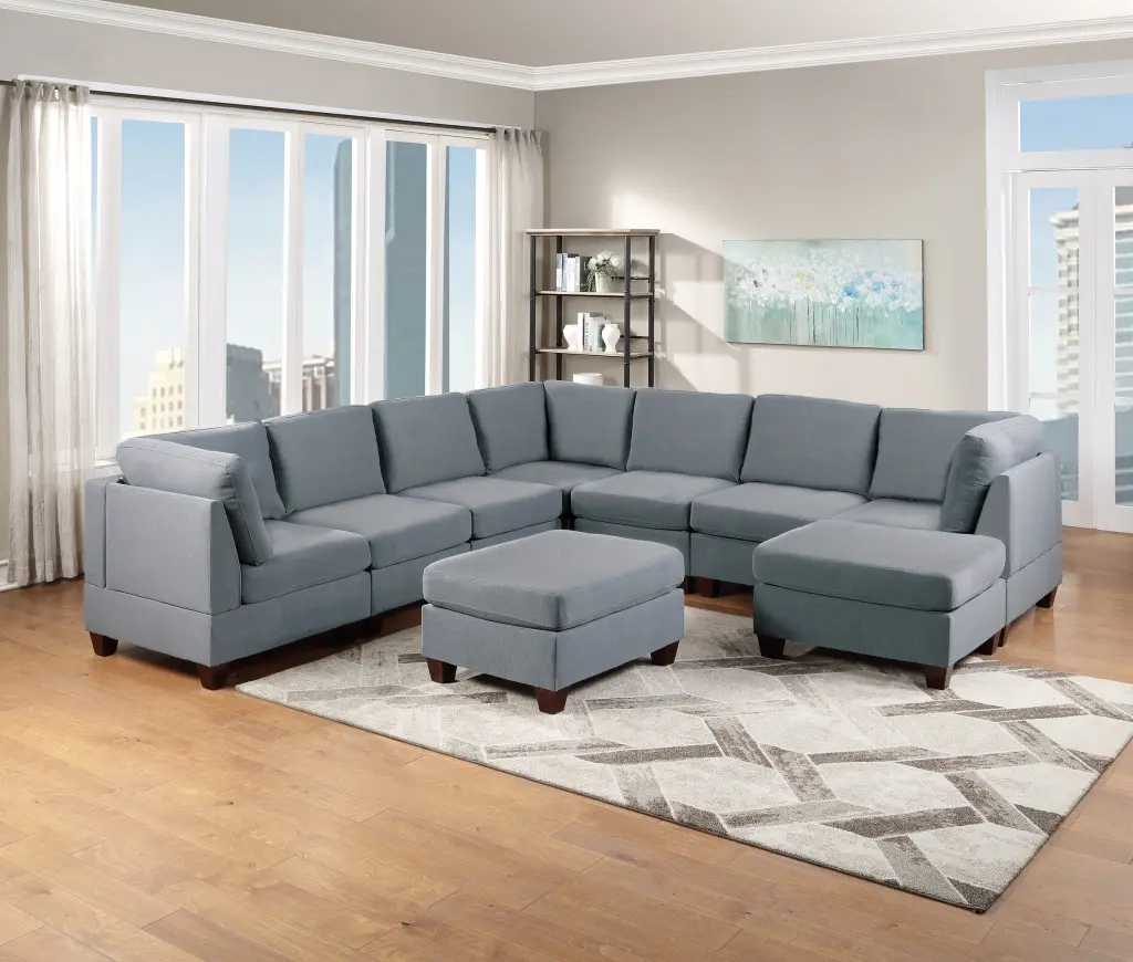 9-Piece Modular Sectional Set Living Room Corner Couch Home Decor kanepe