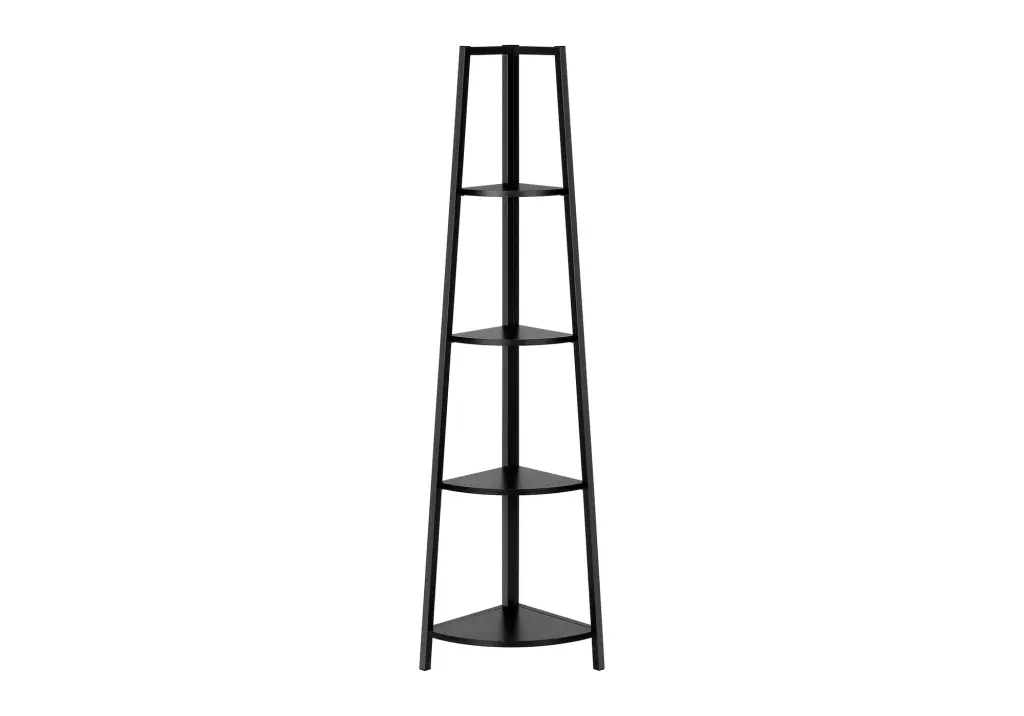 Bookshelf Bookcase Etagere Corner 4 Tier 60H Office Bedroom Storage 8th street living