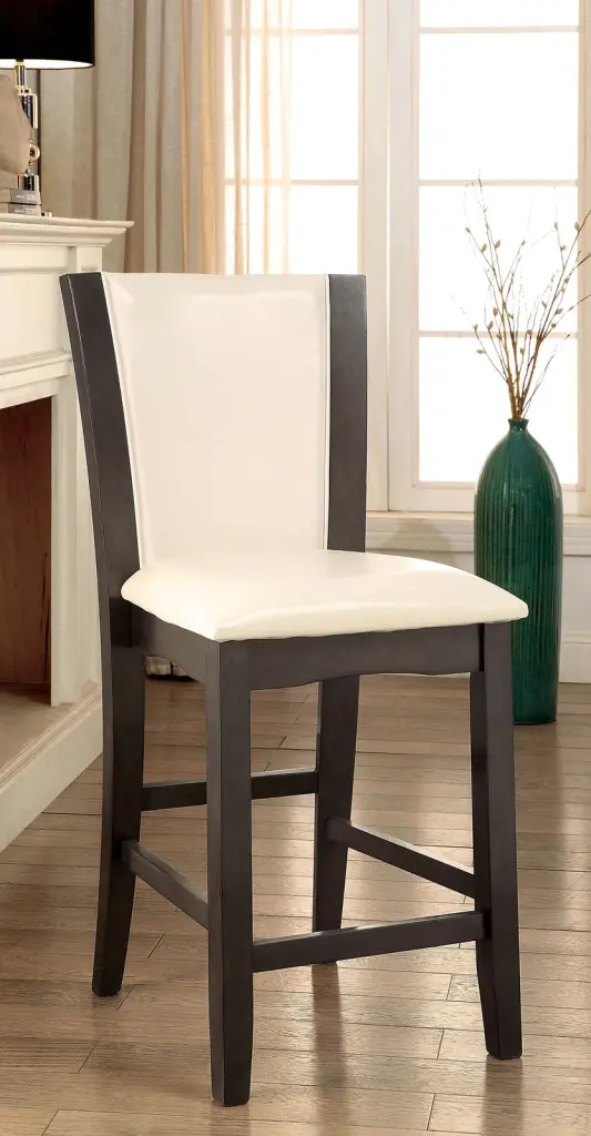 Style Comfort Contemporary 2Pcs Counter Height Chairs Gray And White kanepe