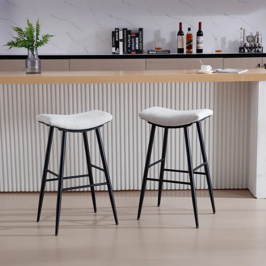 Counter Height Bar Stool Set 2 Kitchen Island Dining Room rnb