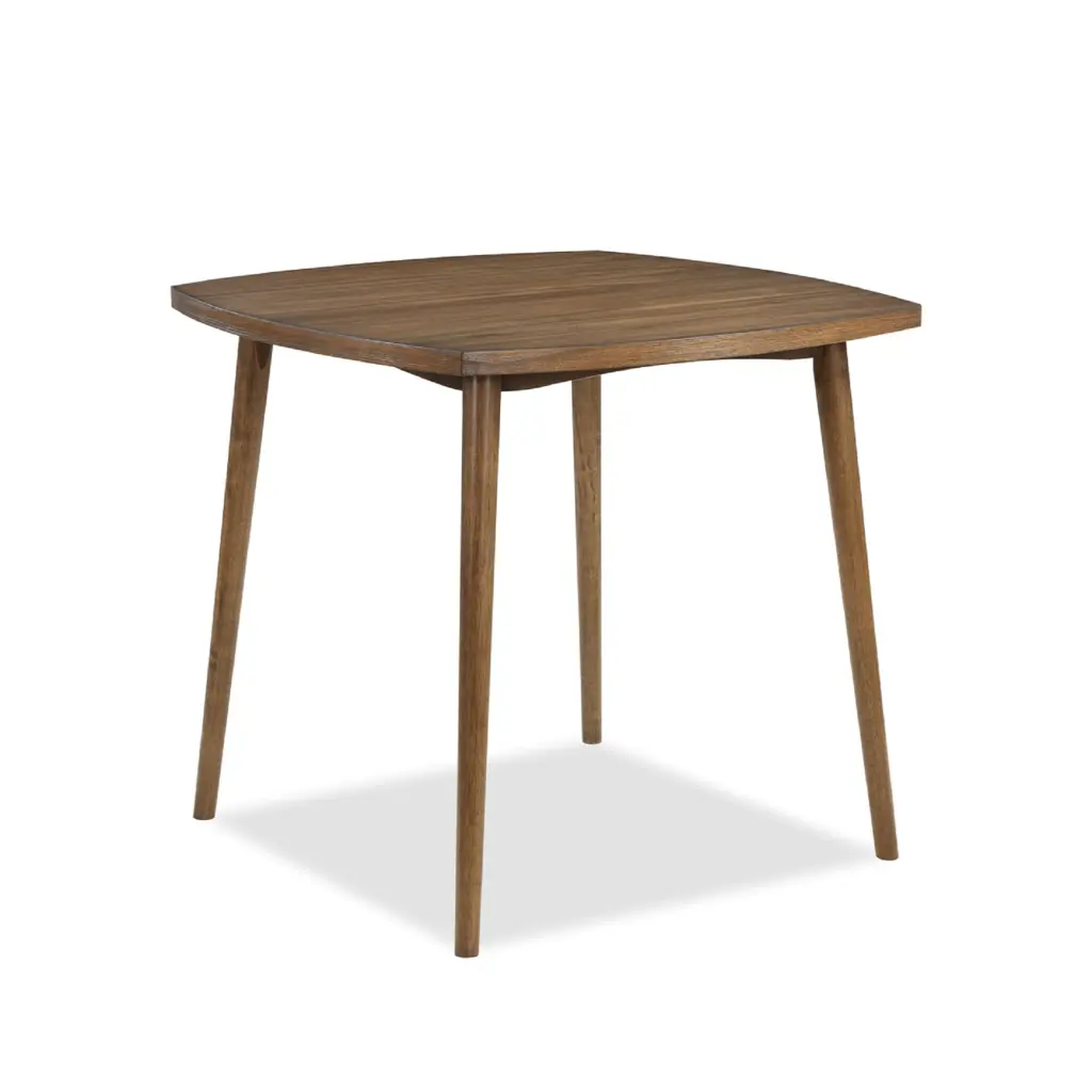 1Pc Mid Century Modern Counter Height Dining Table Square Brown Finish kanepe
