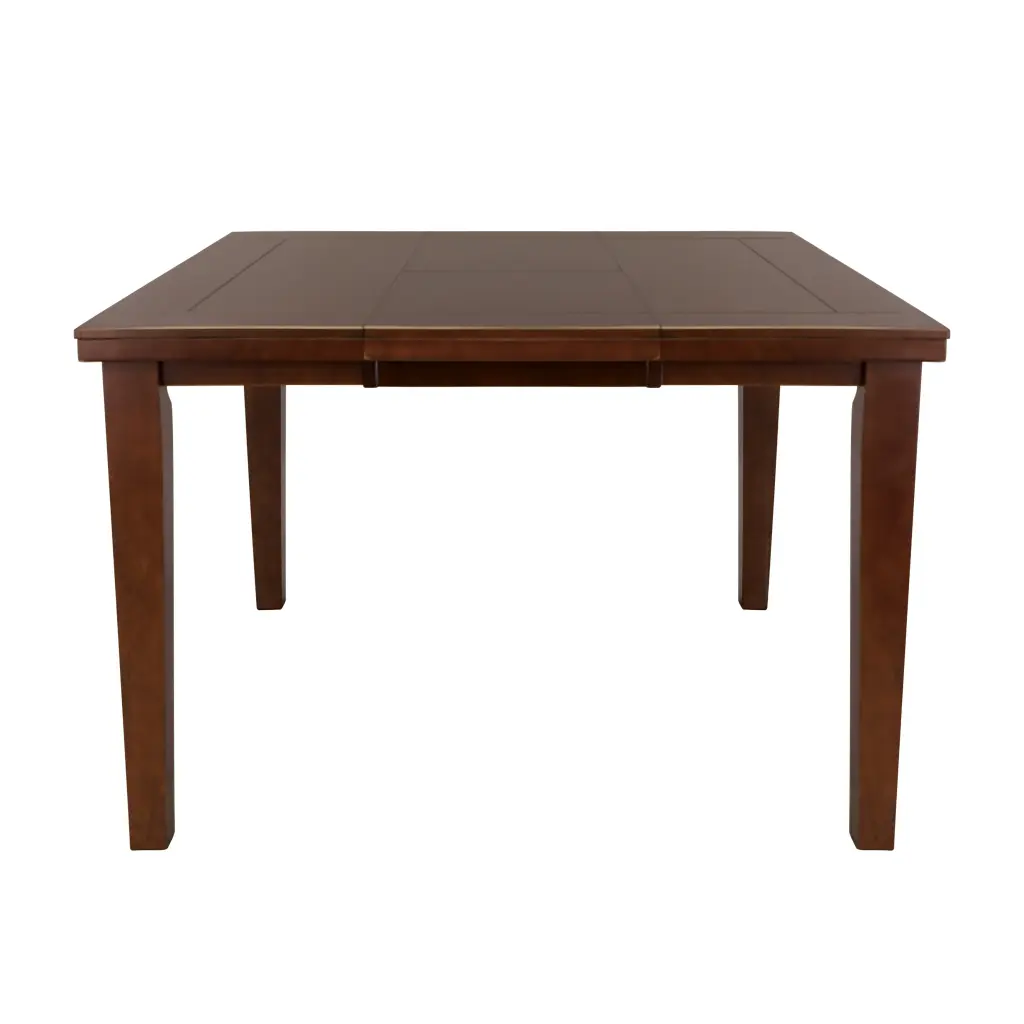 Contemporary Style Dark Oak Finish Counter Height Table Self-Storage kanepe